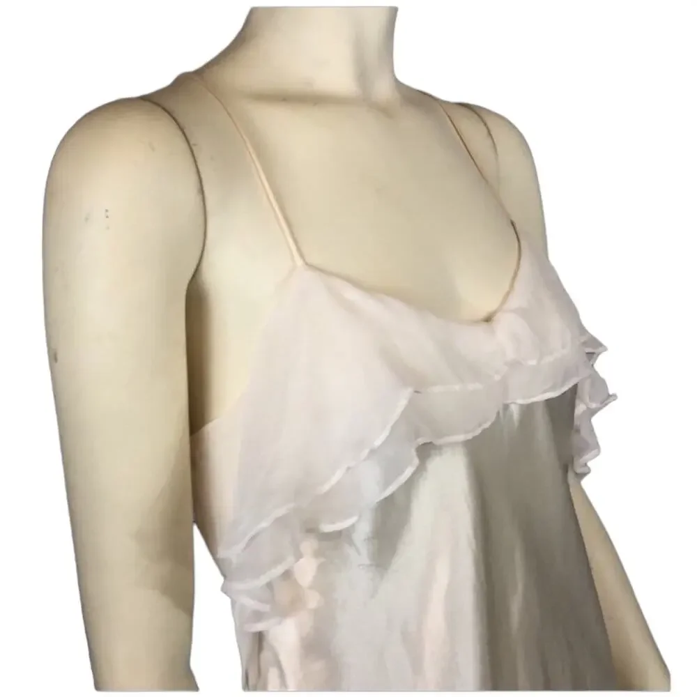 American Vintage retro romantic hidden fantasy ivory sheer slip size medium